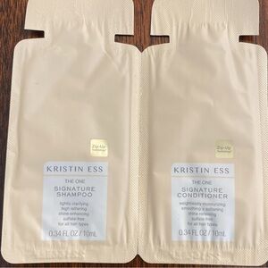 Kristin Ess The One Signature Shampoo & Conditioner Travel Size Packet Set
